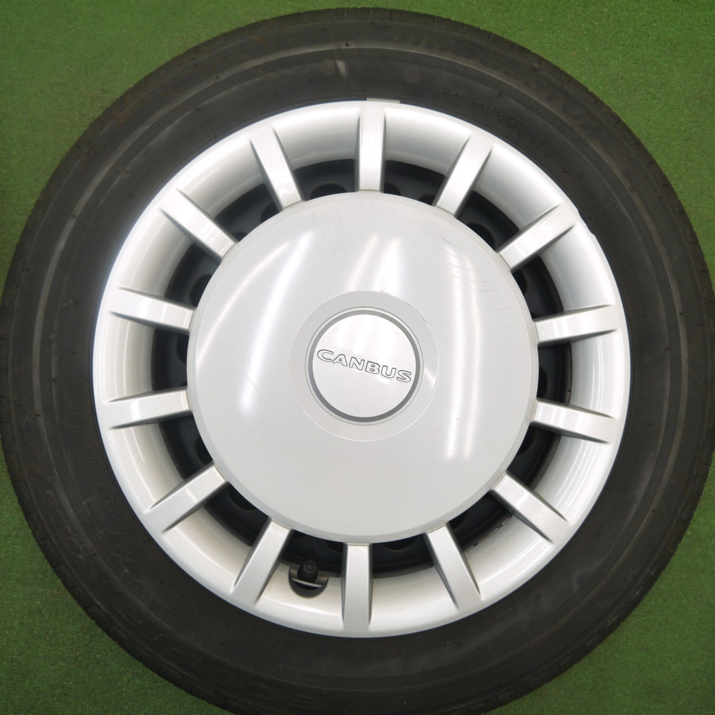 4本価格！24年★ダイハツ ムーヴ キャンバス ストライプス G 純正 スチール 155/65R14 ブリヂストン エコピア EP150 14インチ PCD100/4H★6012004Hノ