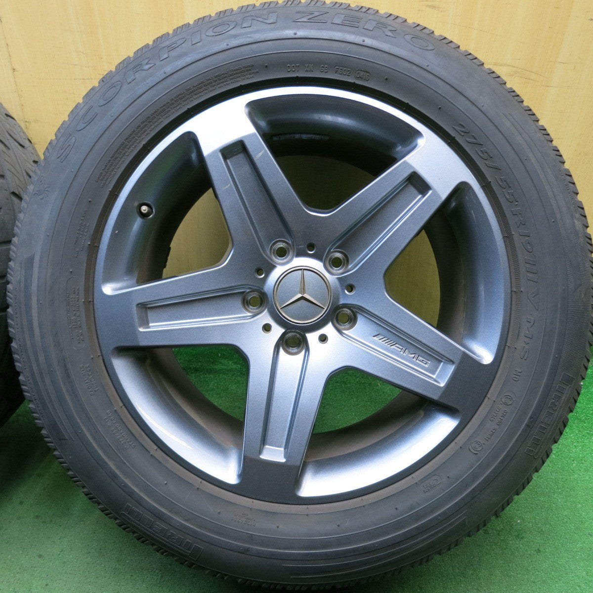 キレイ★ベンツ W463 G55 Gクラス 純正 AMG 275/55R19 ピレリ スコーピオン ゼロ MO 19インチ PCD130/5H★5080305HAノ