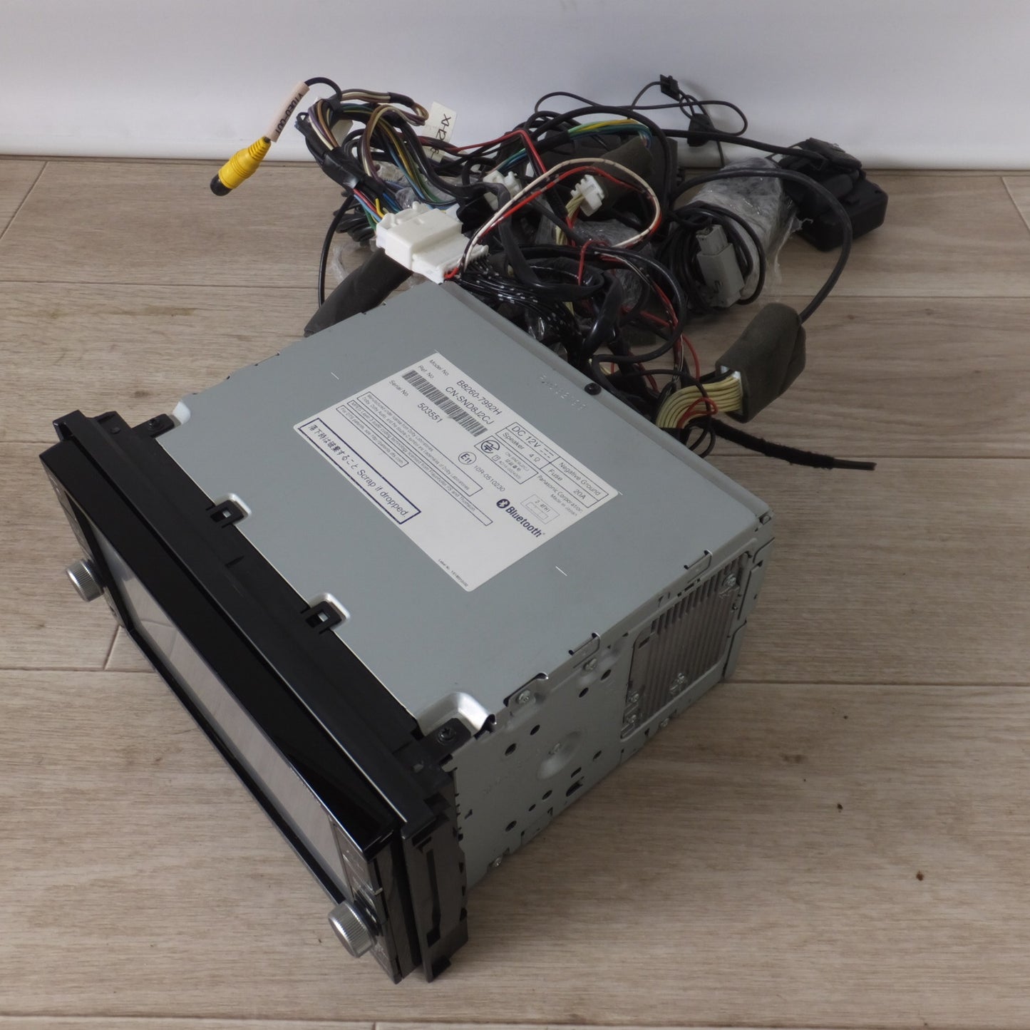 [送料無料] 現状品★パナソニック製 日産 純正 オリジナルナビゲーション B8260-7992H MM318D-W　連動ドライブレコーダー DJ4-D　セット[27]★