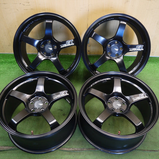 キレイ★プリウス 86 BRZ 等 ADVAN Racing GT 18インチ ホイール アドバン レーシング SGB 18×8.5J PCD100/5H★6071003Hホ