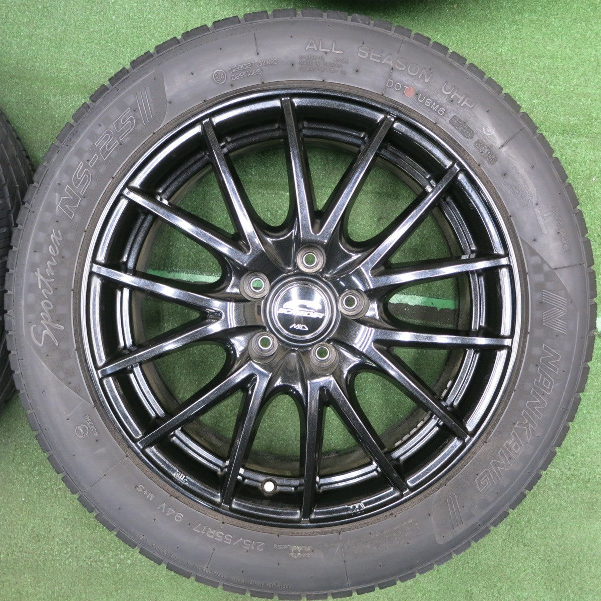 *送料無料* バリ溝！8.5分★215/55R17 ナンカン Sportnex NS-25 SCHNEIDER MiD シュナイダー 17インチ PCD114.3/5H★4040912TNノ