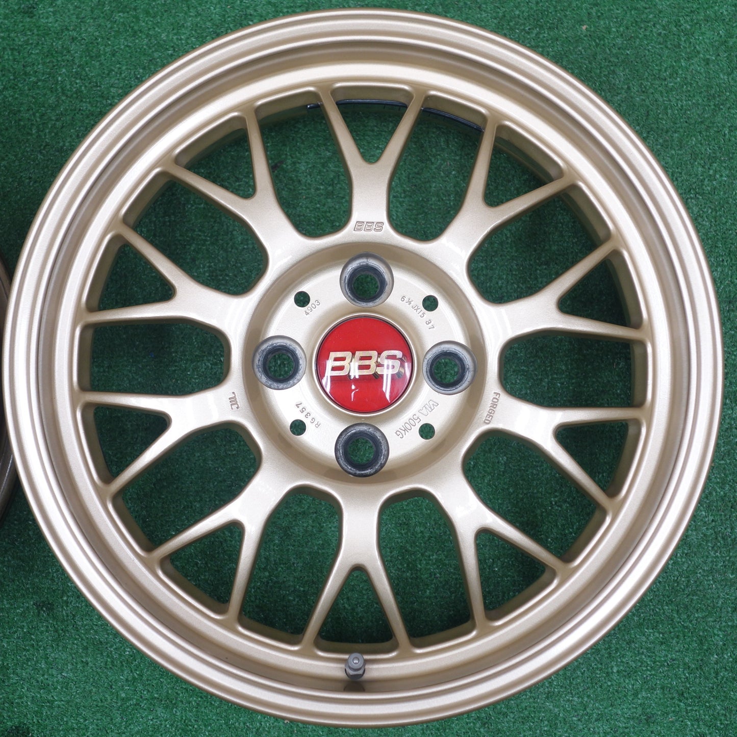 キレイ★BBS RG357 鍛造 15インチ ホイール 15×6.5J PCD100/4H★6010905KTホ
