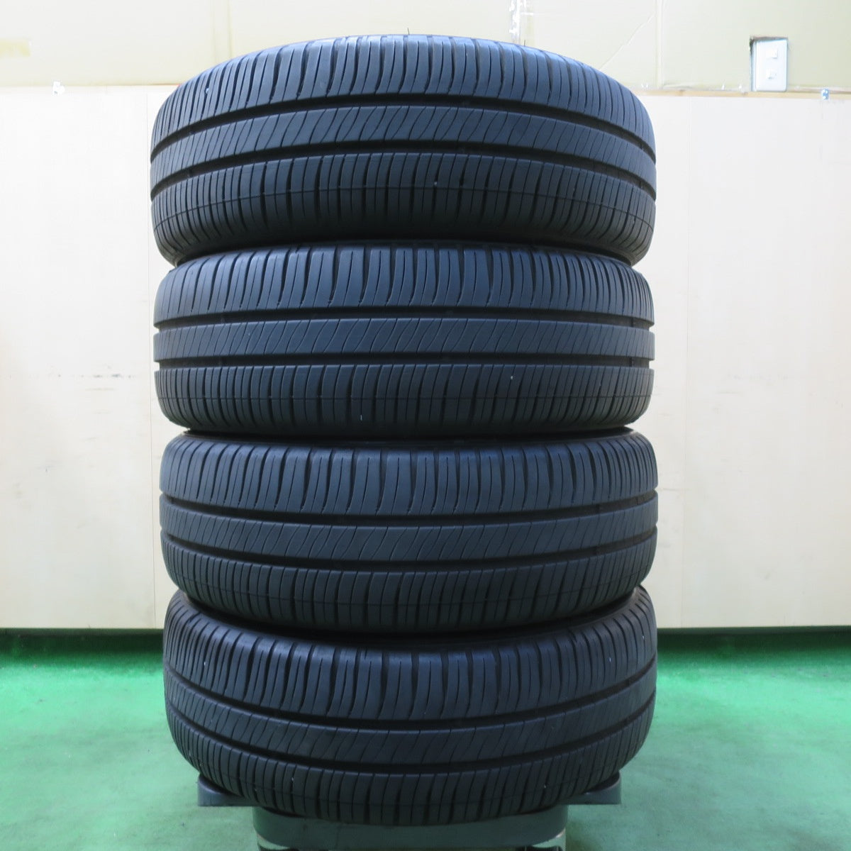 [送料無料] バリ溝！24年！キレイ！9.5分★185/55R16 ミシュラン エナジーセイバー4 AZ SPORTS AZスポーツ 16インチ PCD100/4H★5011608イノ