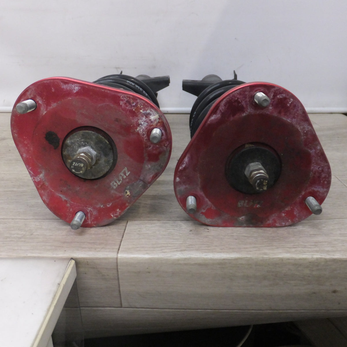 [送料無料] 岐阜発 現状品★ブリッツ BLITZ 車高調 DAMPER ZZ-R トヨタ プリウス 50系 サスペンション 一式 セット　スプリング 2本 欠品★