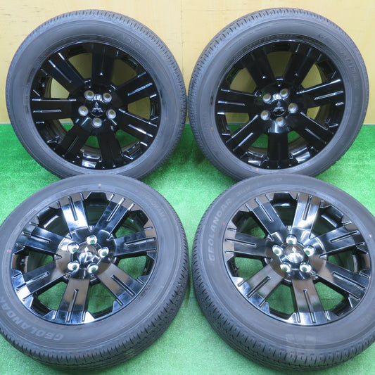 新車外し！25年★三菱 デリカ D:5 シャモニー 純正 ENKEI 225/55R18 ヨコハマ ジオランダー SUV G055 G055E 18インチ エンケイ D5 PCD114.3/5H★5102403NJノ