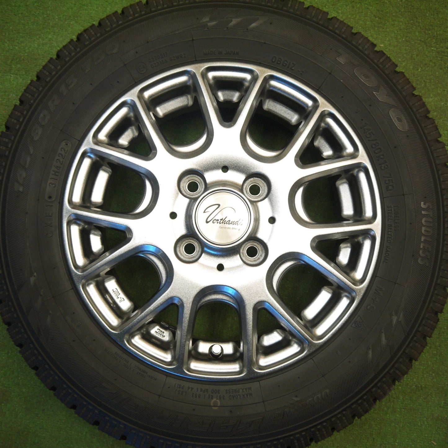 バリ溝！22年！ほぼ10分★スタッドレス 145/80R13 トーヨー ガリット GIZ Verthandi ヴェルザンディ 13インチ PCD100/4H★6031707Hス