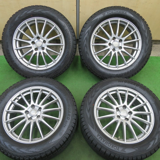 バリ溝！23年！キレイ！9.5分★スタッドレス 235/60R18 ヨコハマ アイスガード G075 GRASS グラス 18インチ PCD114.3/5H★5112210TTス