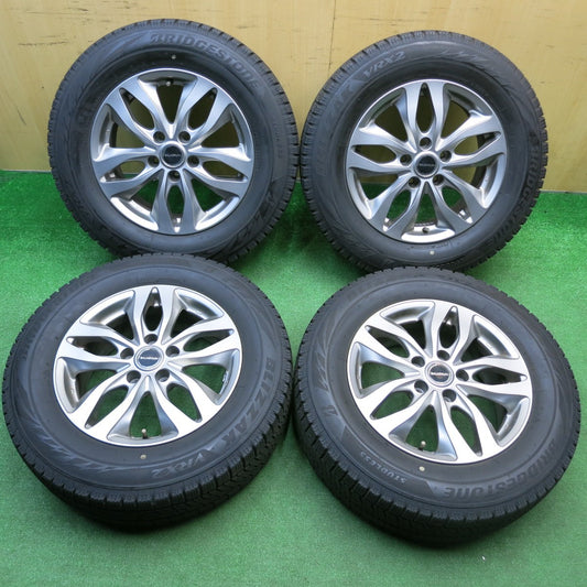 バリ溝！24年！キレイ！9.5分★スタッドレス 215/65R16 ブリヂストン ブリザック VRX2 BALMINUM DS-M バルミナ 16インチ PCD114.3/5H★5120601HAス