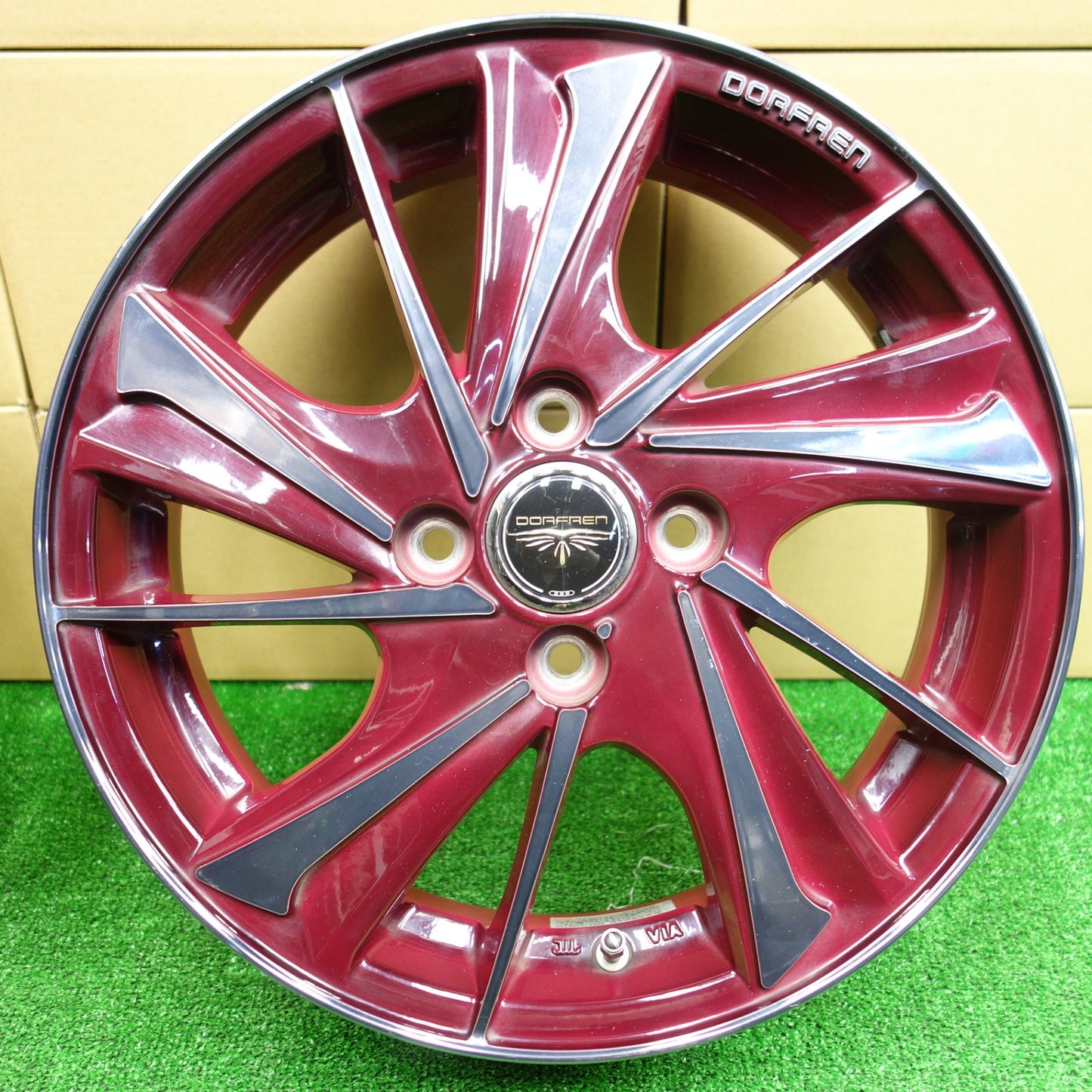4本価格★DORFREN LFM606 ホイール 15インチ ドルフレン 15×4.5J PCD100/4H★5111401KTホ