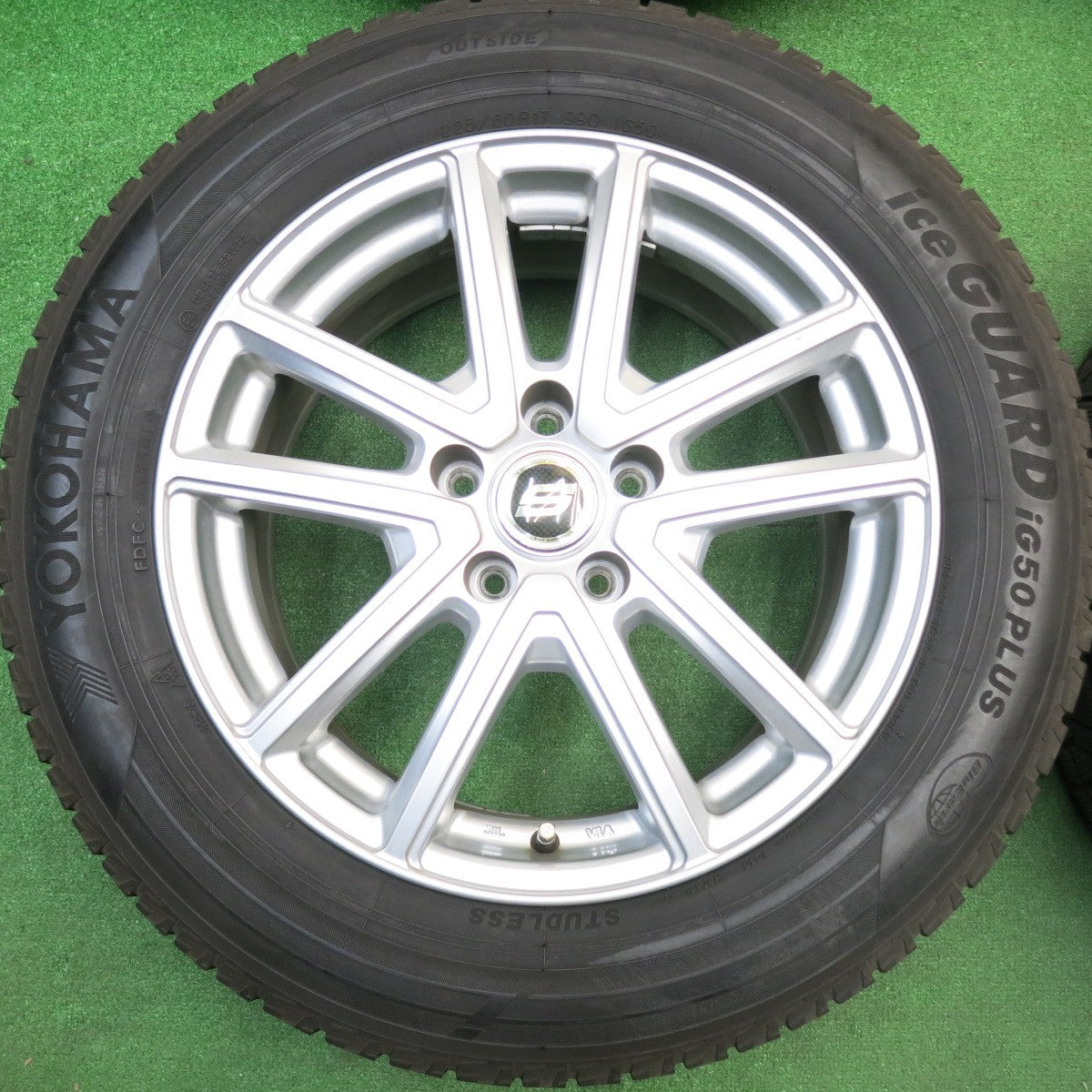 バリ溝！9分★スタッドレス 225/60R17 ヨコハマ アイスガード iG50 プラス STRANGER ストレンジャー 17インチ PCD114.3/5H★5112904HAス