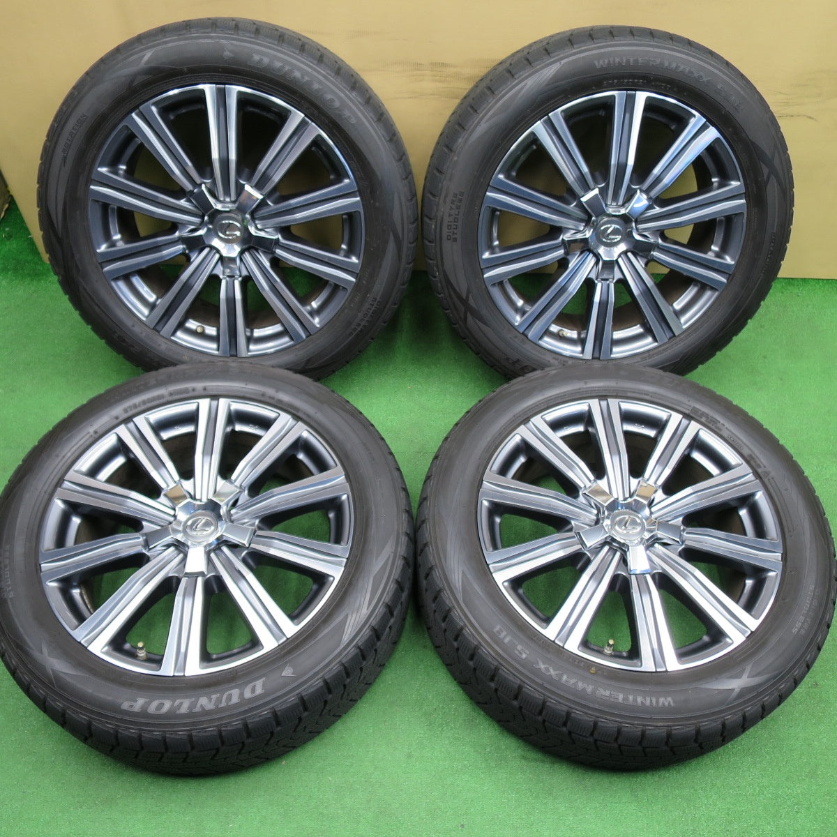 センサー付！バリ溝！9分★レクサス LX 570 純正 275/50R21 スタッドレス ダンロップ ウインターマックス SJ8 21インチ PCD150/5H★6041204NKス