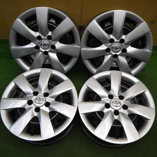 4本価格★トヨタ カローラ ツーリング ウィッシュ 等 純正 スチール ホイール 15インチ 15×6JJ PCD100/5H★5070201Hホ