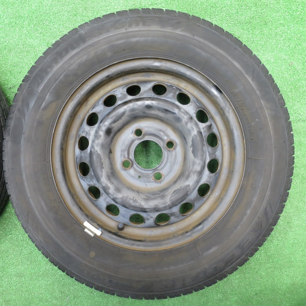 バリ溝！9分★185/70R14 ブリヂストン エコピア NH100 TOPY スチール ホイール 14インチ PCD100/4H★5110306NJノ