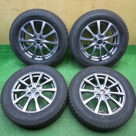 バリ溝！24年！キレイ！9.5分以上★スタッドレス 185/65R15 ヨコハマ アイスガード iG60 Exceeder エクシーダー 15インチ PCD100/4H★5113012HAス