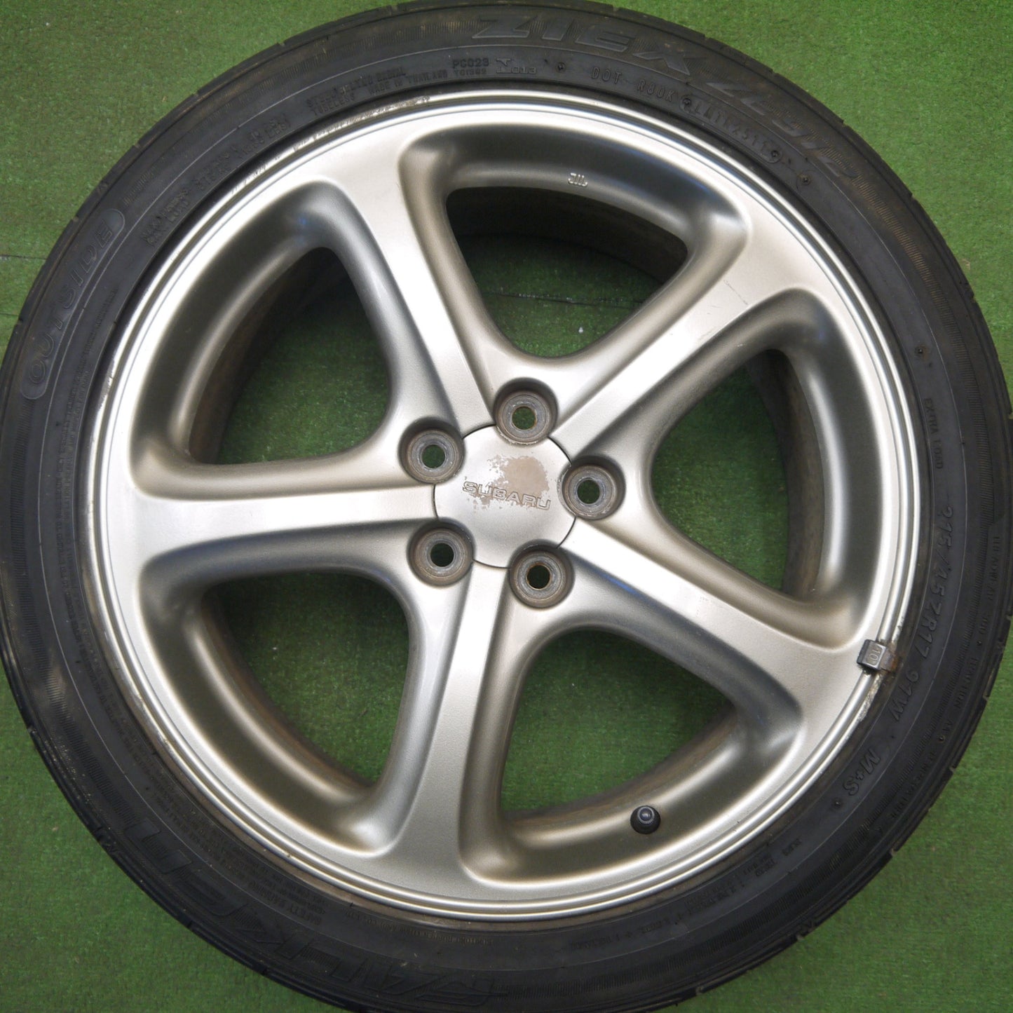 4本価格★スバル レガシィ 純正 215/45R17 ファルケン ZIEX ZE912 17インチ PCD100/5H★6021704Hノ
