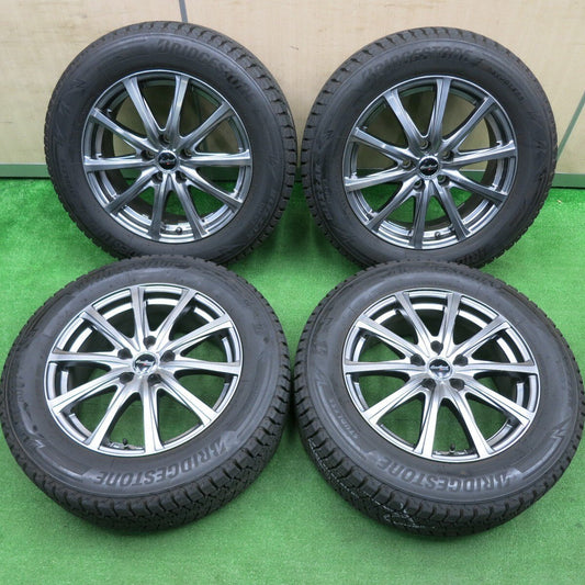 バリ溝！21年！キレイ！9.5分★スタッドレス 225/60R17 ブリヂストン ブリザック DM-V3 EuroSpeed MANARAY SPORT 17インチ PCD114.3/5H★4112906HAス