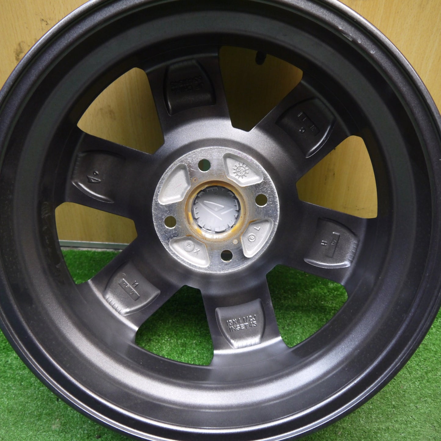新車外し！1本★ダイハツ タント ファンクロス 純正 ホイール 15インチ 15×4.5J PCD100/4H★5061602Hホ