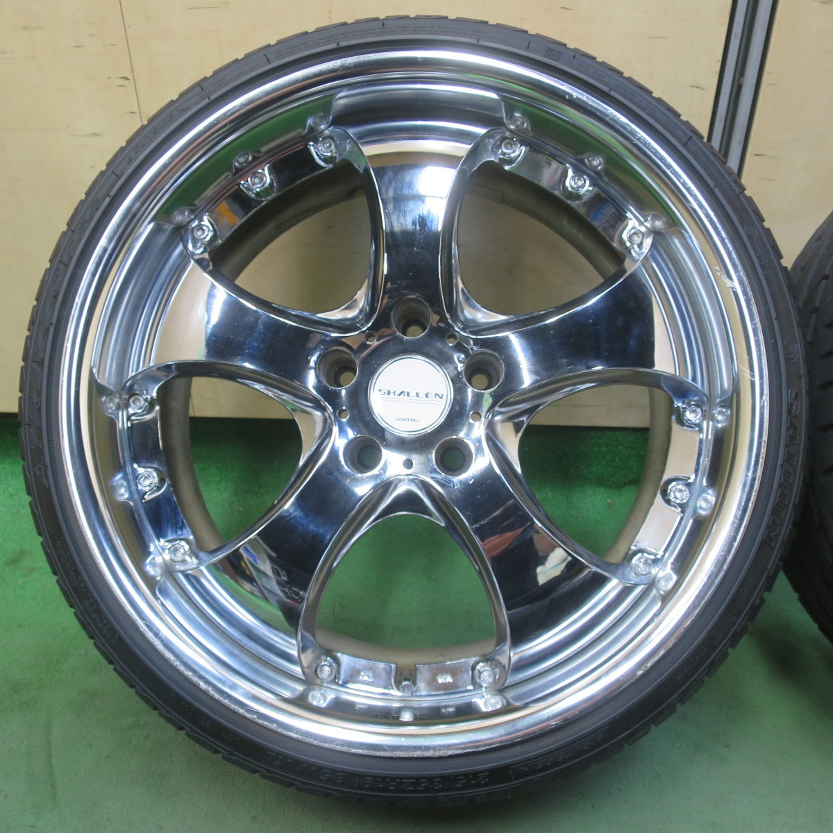 バリ溝！25年！9.5分★SHALLEN AME ENKEI 215/35R19 225/35R19 サイルン ATREZZO ZSR シャレン エンケイ 19インチ PCD114.3/5H★6060701イノ