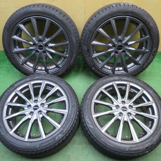 バリ溝！23年！キレイ！9.5分★レガシィ 等 215/45R17 スタッドレス ブリヂストン ブリザック VRX3 BALMINUM AR12 バルミナ 17インチ PCD100/5H★6051205NJス