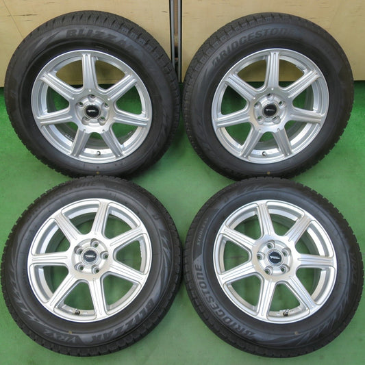 バリ溝！24年！ほぼ10分★レガシィ 等 205/60R16 スタッドレス ブリヂストン ブリザック VRX2 TOPRUN トップラン 16インチ PCD100/5H★5032608イス