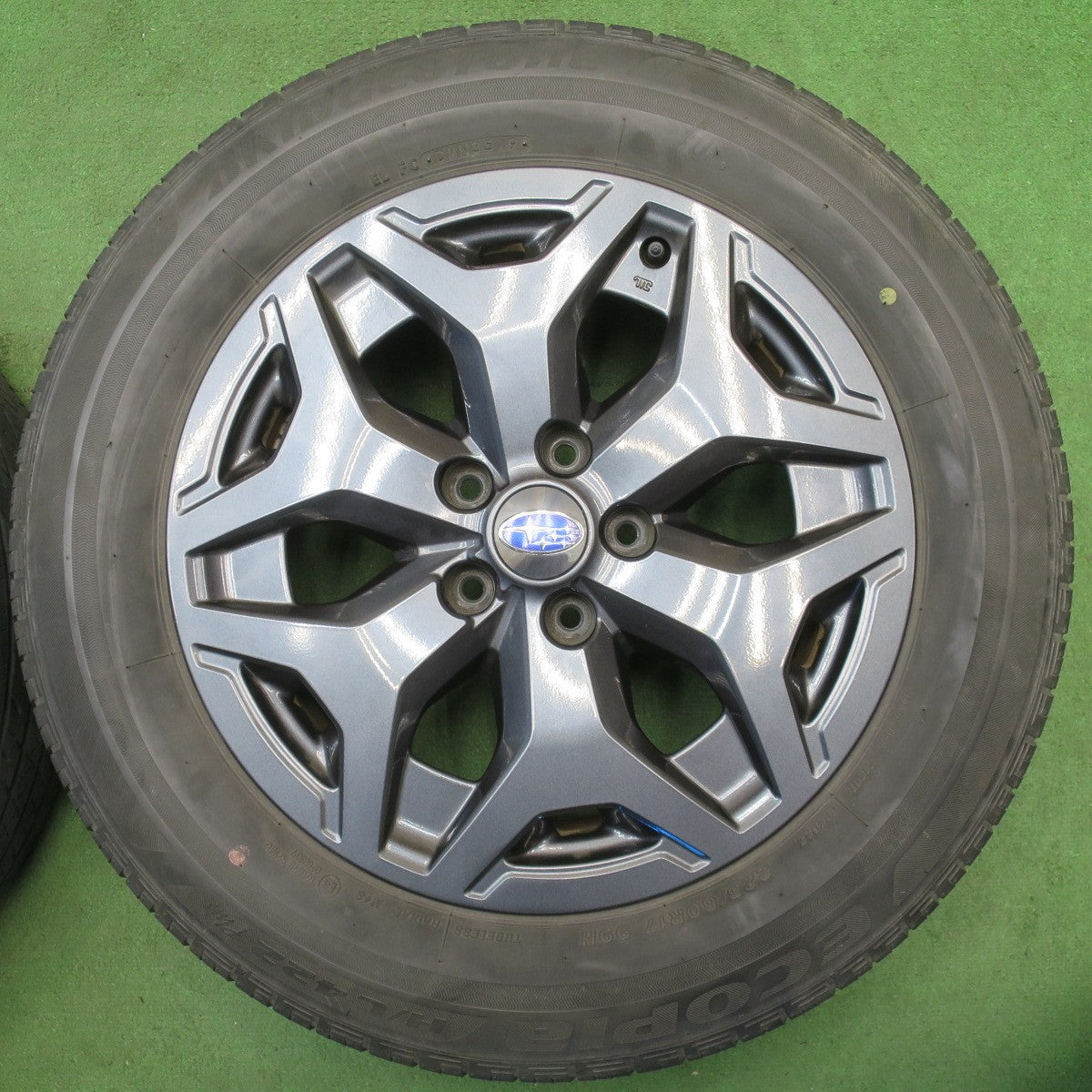 キレイ★スバル SK フォレスター X-BREAK 純正 ENKEI 225/60R17 ブリヂストン エコピア H/L 422 プラス X-ブレイク エンケイ 17インチ PCD114.3/5H★6032902NJノ