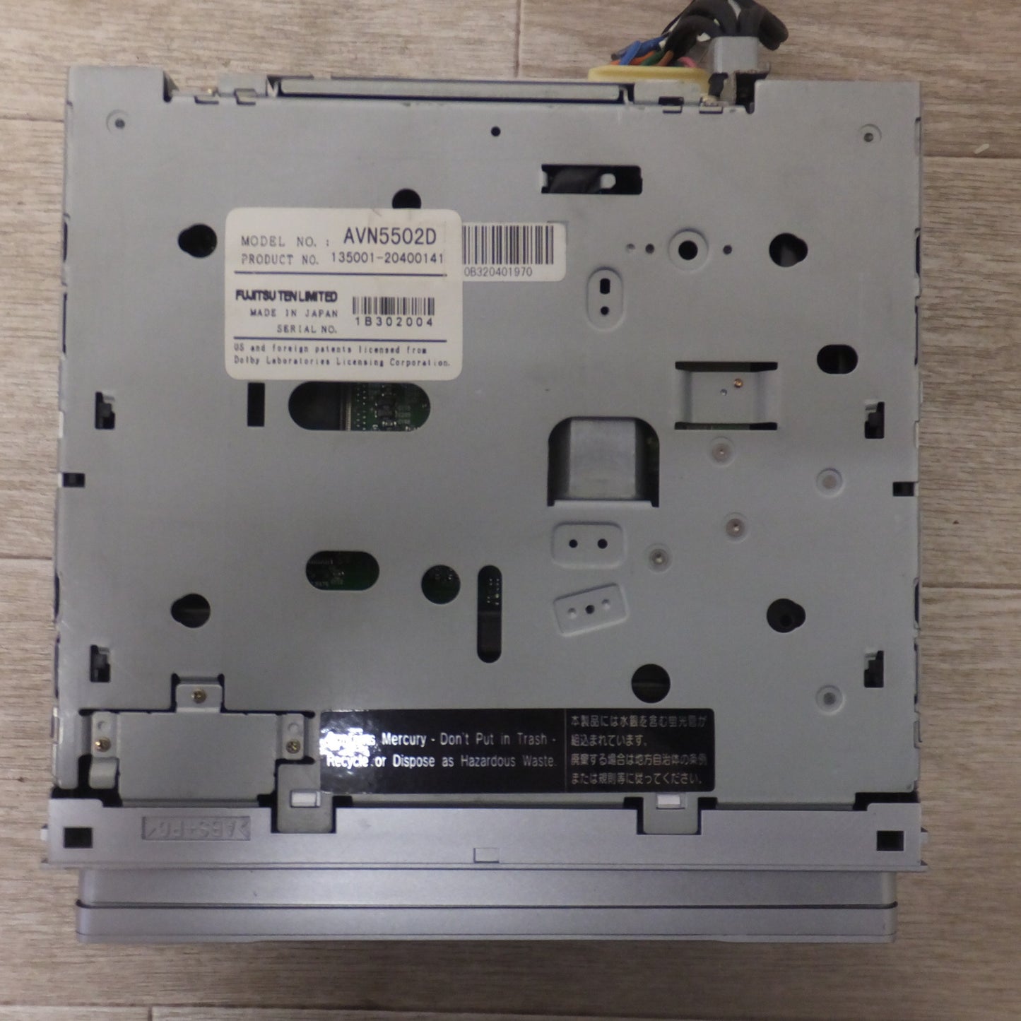 [送料無料] ジャンク★富士通テン イクリプス ECLIPSE DVDナビゲーション内蔵 AVシステム AVN5502D(43)★