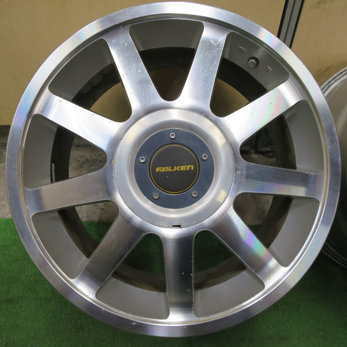 4本価格★FALKEN ファルケン 15インチ 社外 アルミ ホイール 15×7JJ PCD100 114.3/4H マルチ★6052501NGホ