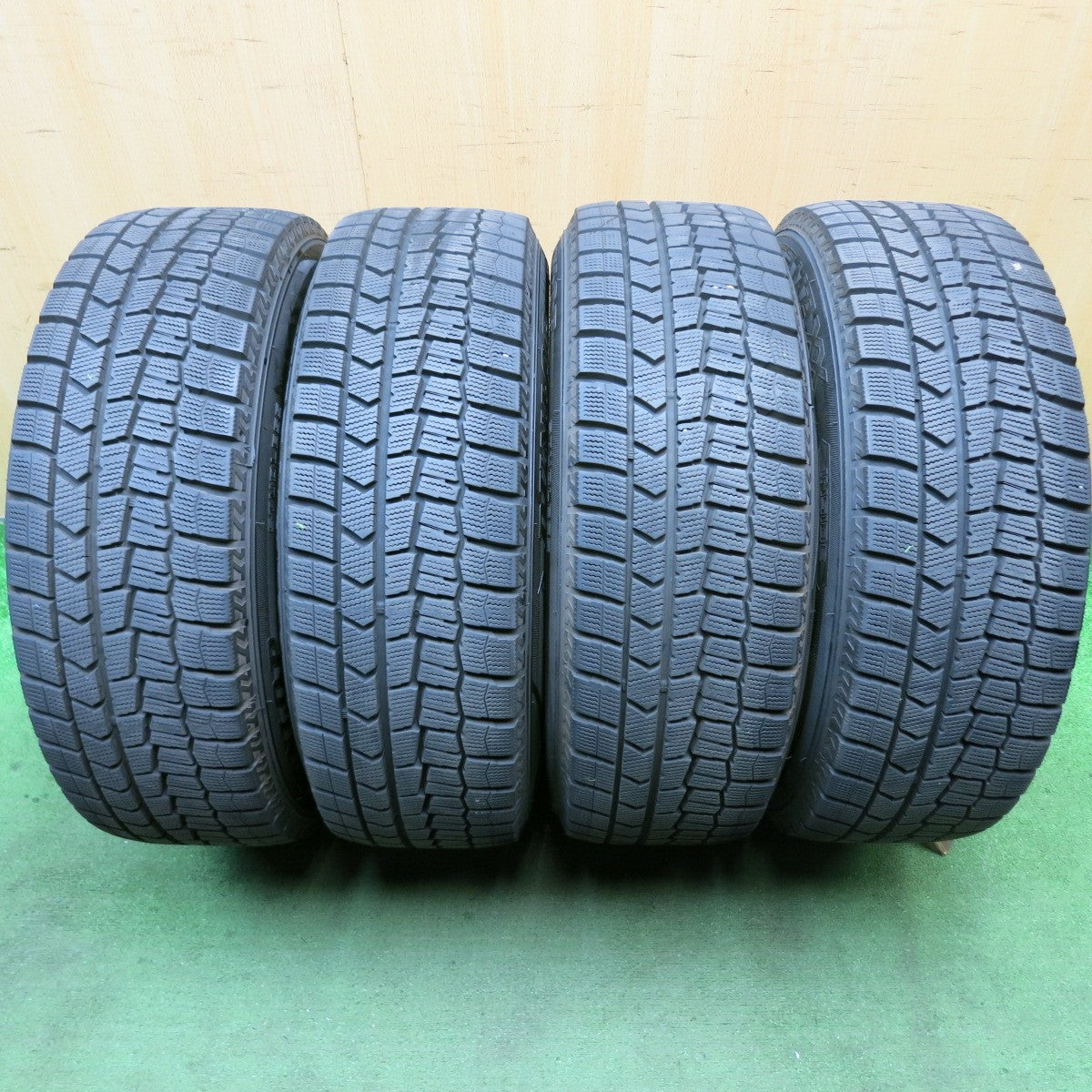 バリ溝！22年！キレイ！9.5分★BMW 等 BORBET CMA 205/60R16 スタッドレス ダンロップ ウインターマックス WM02 ボルベット 16インチ PCD120/5H★5072711HAス