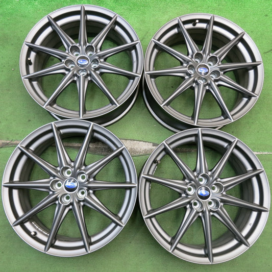 キレイ！付属品付き★スバル BRZ ZD8 トヨタ 86 純正 ホイール 18インチ 18×7.5J PCD100/5H★5082308HAホ