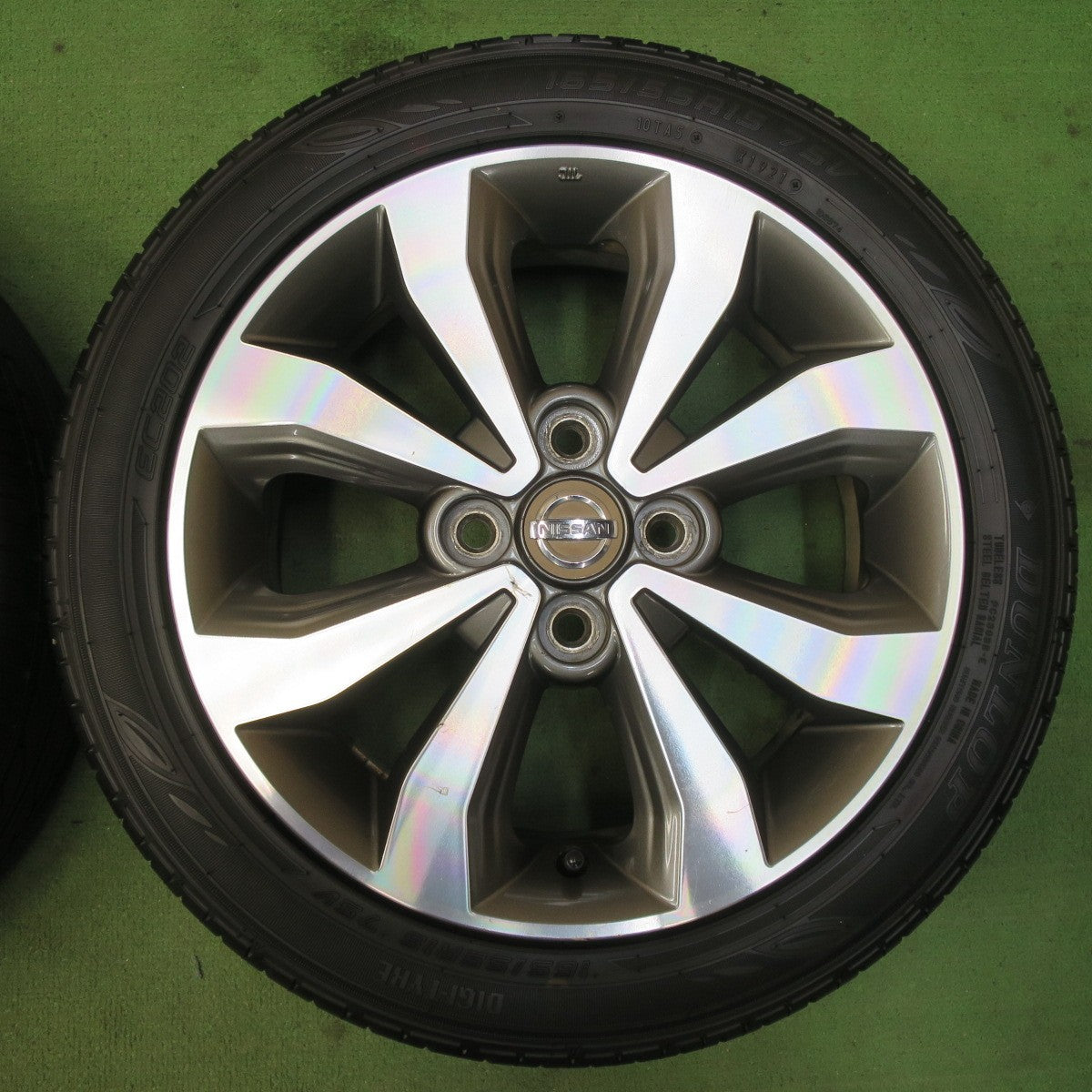 バリ溝！21年！9分★日産 デイズ 純正 165/55R15 ダンロップ EC202 15インチ PCD100/4H★5071908イノ