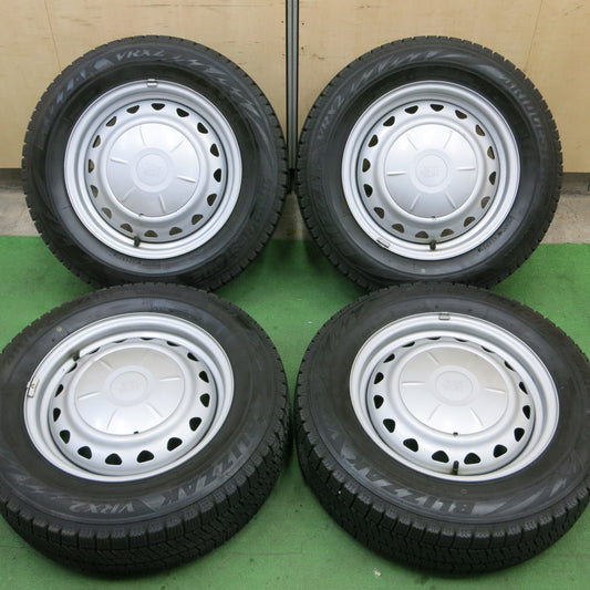 バリ溝！21年！9.5分★スタッドレス 195/65R15 ブリヂストン ブリザック VRX2 ・JECT・ スチール 15インチ PCD100 114.3/5H マルチ★5042803TTス
