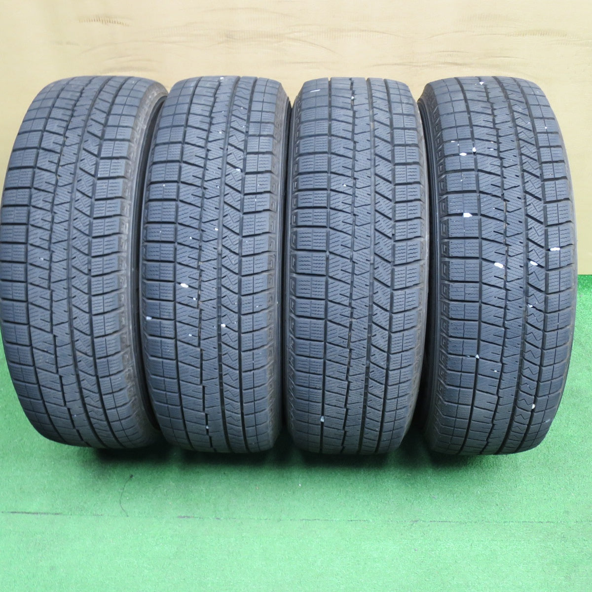 バリ溝！23年！キレイ！9.5分★スタッドレス 195/65R15 ダンロップ ウインターマックス 03 B-win 社外 アルミ 15インチ PCD114.3/5H★6040901NKス