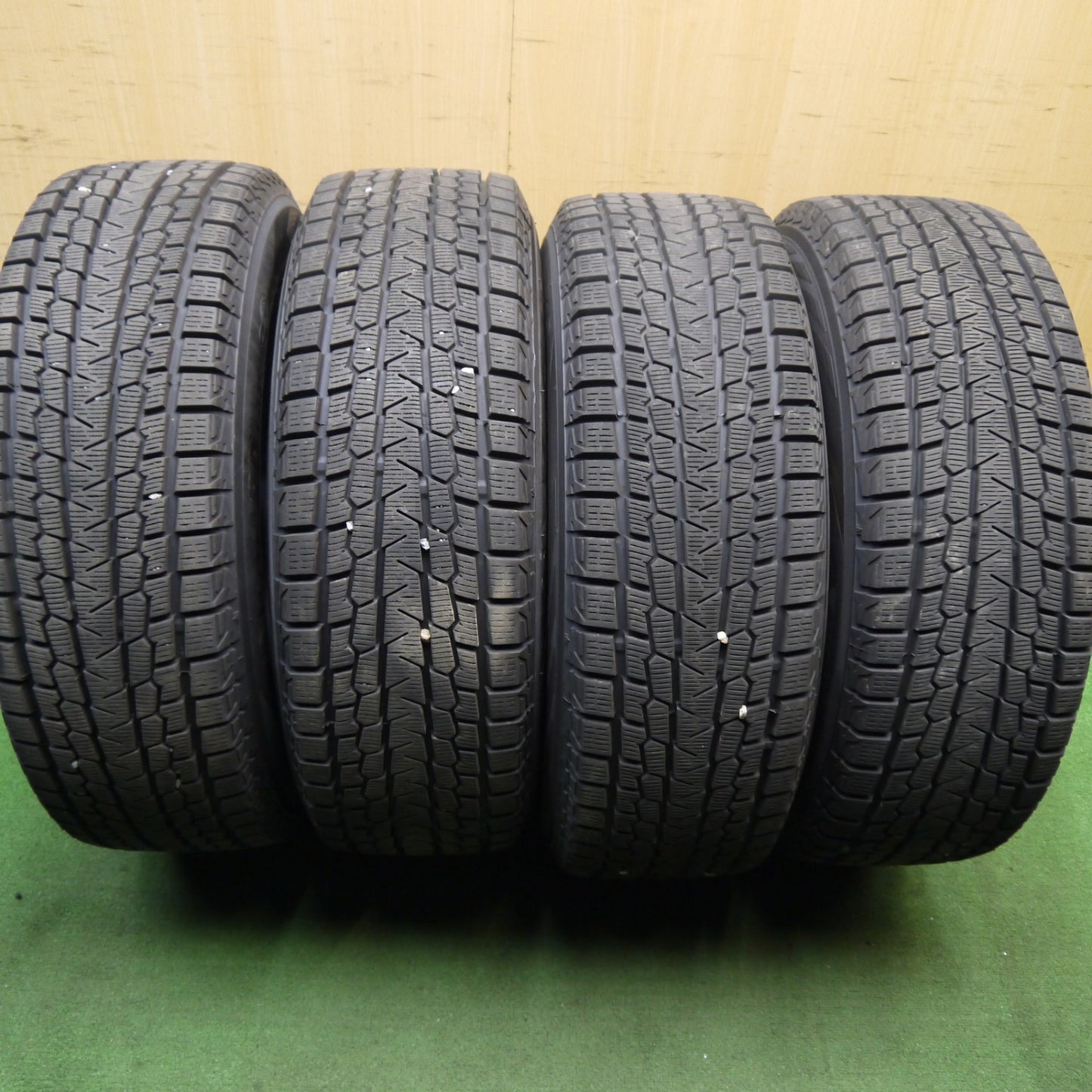 バリ溝！24年！キレイ！9.5分★スタッドレス 225/65R17 ヨコハマ アイスガード G075 EuroSpeed MANARAY SPORT ユーロスピード 17インチ PCD114.3/5H★5061001Hス