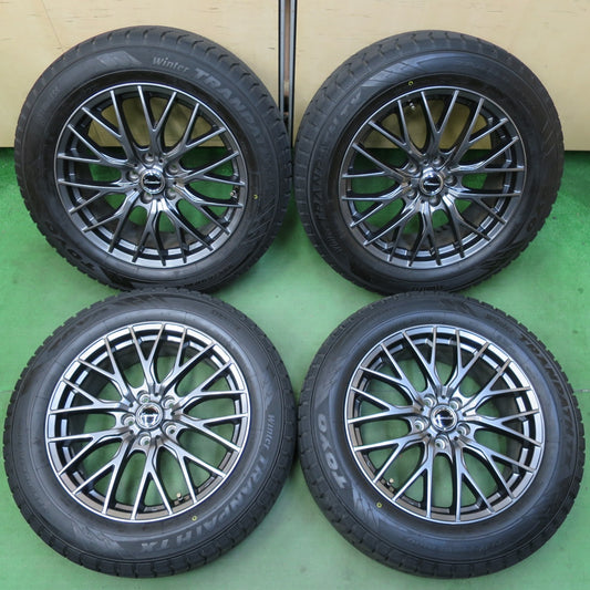バリ溝！22年！キレイ！9.5分以上★スタッドレス 225/60R18 トーヨー ウインター トランパス TX Exceeder エクシーダー 18インチ PCD114.3/5H★5042402イス