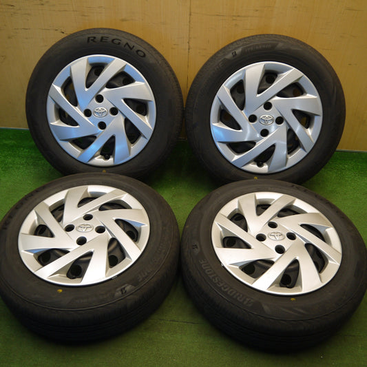 バリ溝！25年！9.5分★トヨタ アクア 純正 スチール 175/65R15 ブリヂストン レグノ GR-X3 15インチ PCD100/4H★6032307Hノ