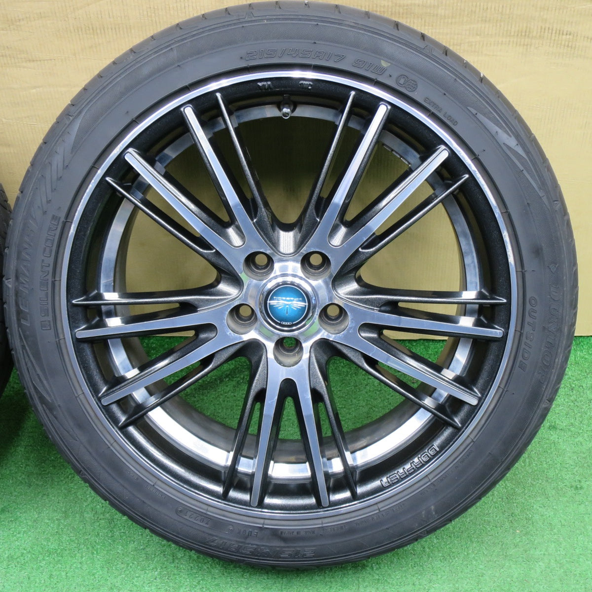 バリ溝！9.5分★86 BRZ 等 DORFREN IFYNITE 215/45R17 ダンロップ LE MANS V ドルフレン フィニート 17インチ PCD100/5H★6030201NKノ