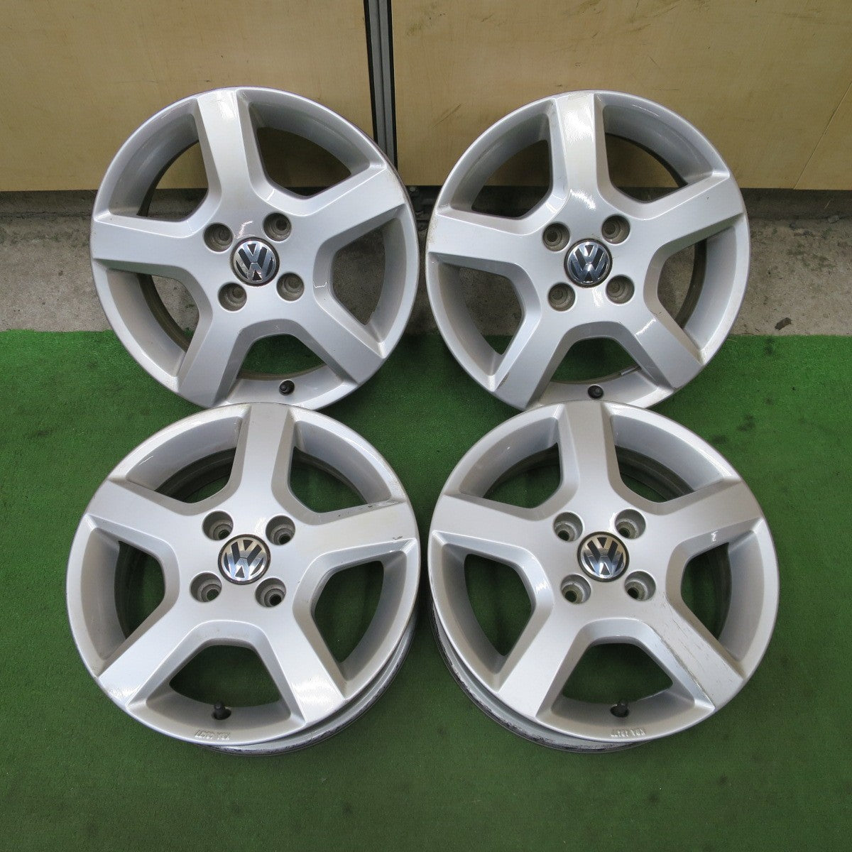 4本価格★ワーゲン up! 純正 ホイール 14インチ アップ 14×5J PCD100/4H★6061602NGホ