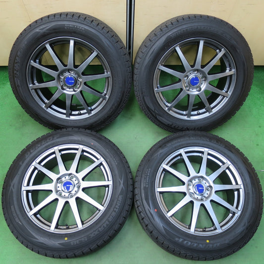 [送料無料] バリ溝！23年！キレイ！9.5分★スタッドレス 235/60R18 ダンロップ ウインターマックス SJ8 SJ8+ WINNERS ウィナーズ 18インチ PCD114.3/5H★5031502イス