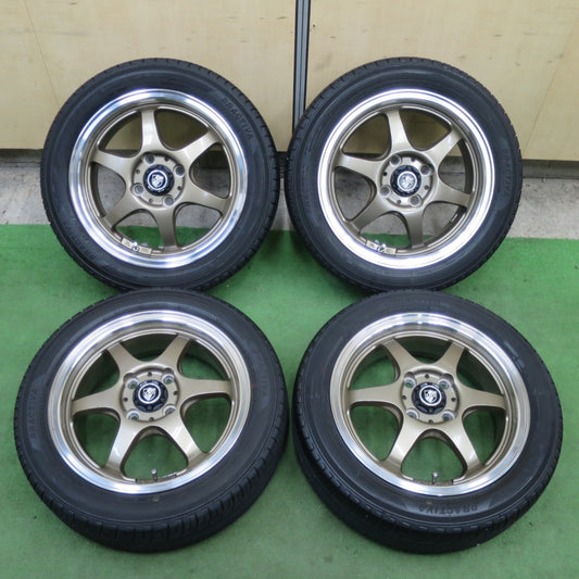 4本価格★165/55R14 プラクティバ ヨコハマ AMD 社外 アルミ ホイール 14インチ PCD100/4H★6021303TTノ