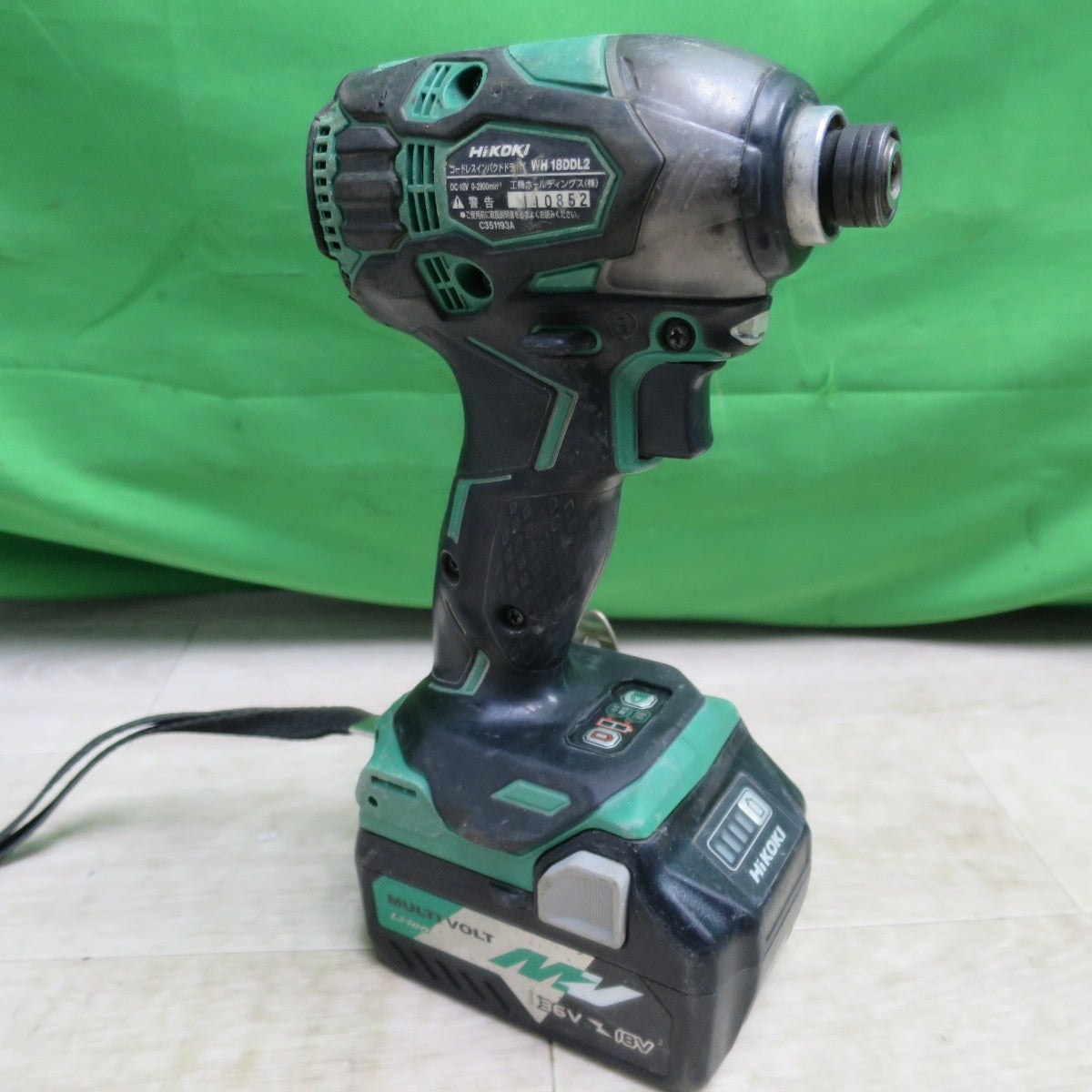 [送料無料] ☆ハイコーキ HIKOKI コードレスインパクトドライバー WH18DDL2 バッテリー 2個 充電器 DIY 電動 工具 大工 道具☆