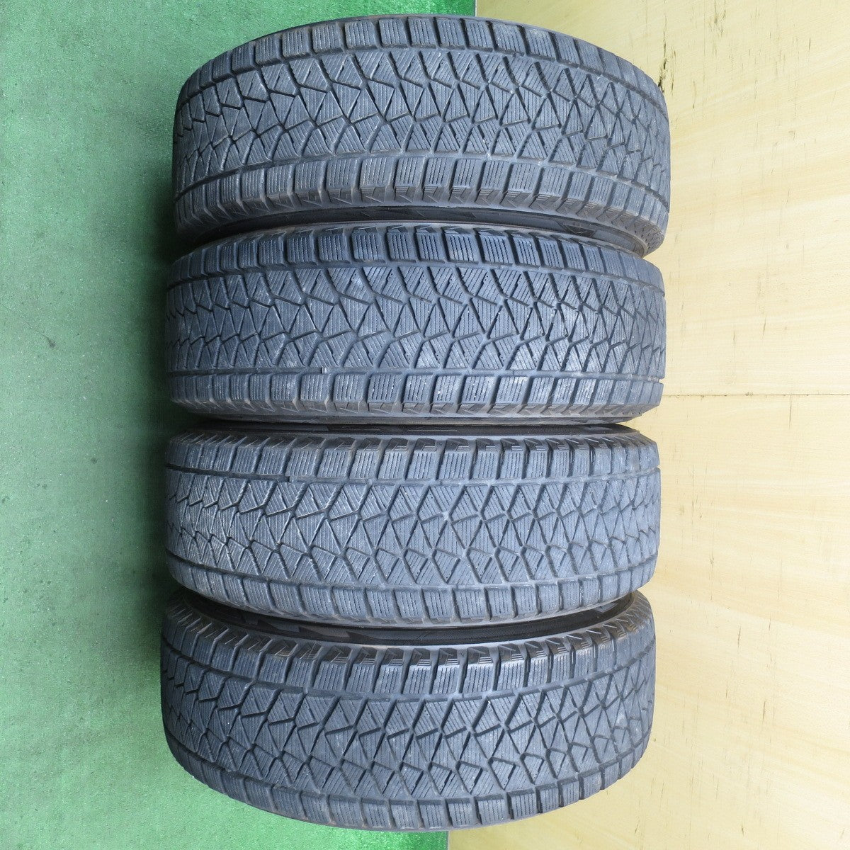 バリ溝！キレイ！9分★スタッドレス 225/65R17 ブリヂストン ブリザック DM-V2 ZACK JP-107 MONZA ザック モンツァ 17インチ PCD114.3/5H★5062101NJス