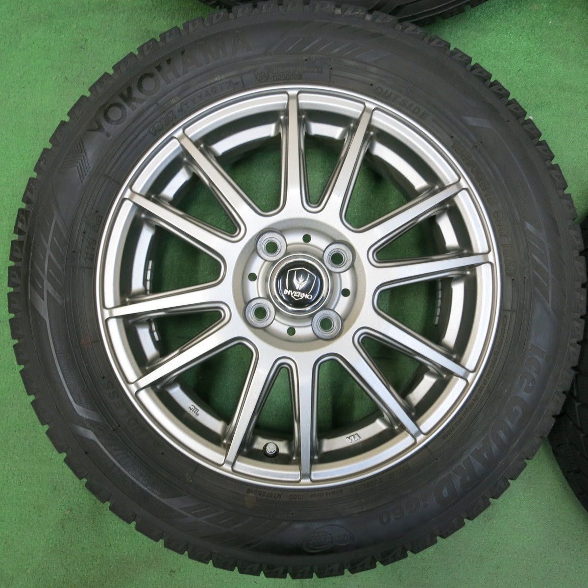 [送料無料] バリ溝！キレイ！9分★スタッドレス 185/65R15 ヨコハマ アイスガード iG60 INVERNO 15インチ PCD100/4H★4092603SYス