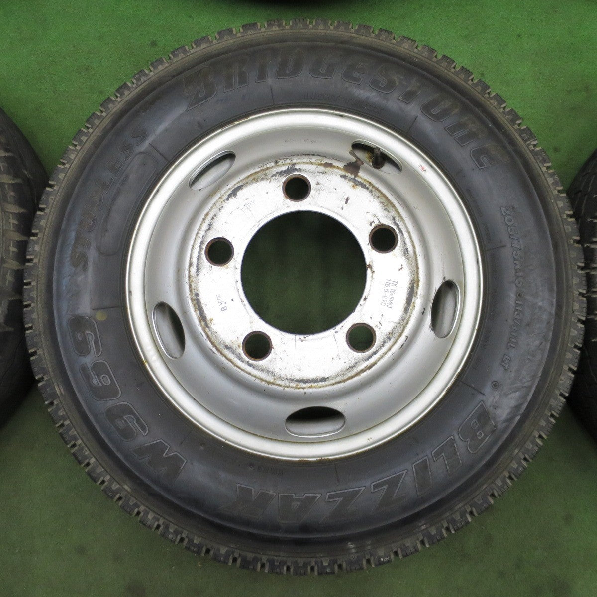 6本価格★トラック 205/75R16 113/111L スタッドレス ブリヂストン ブリザック W969 G590 TOPY スチール 116.5-8TC 16インチ PCD203.2/5H★6031102ナノ