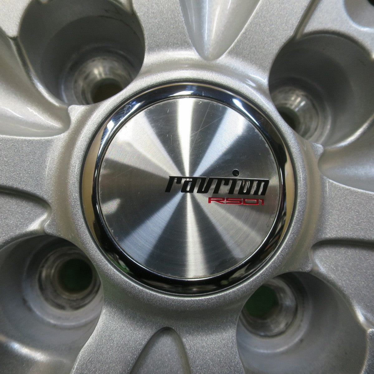 超バリ溝！23年！キレイ！ほぼ10分★スタッドレス 165/65R14 グッドイヤー アイスナビ8 ravrion RS01 ラブリオン 14インチ PCD100/4H★5120611イス