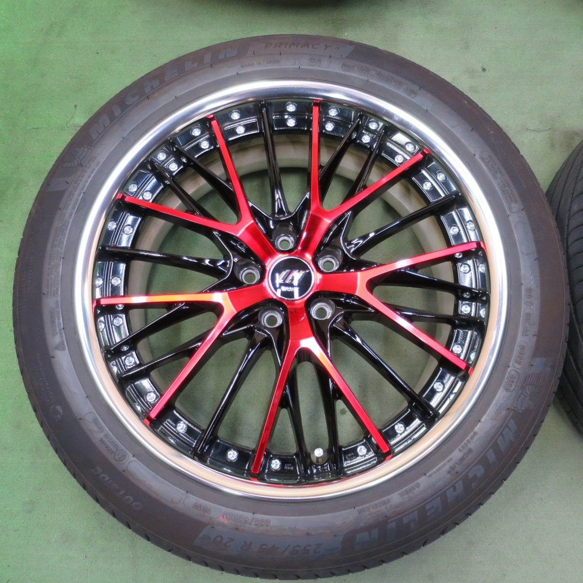 バリ溝！25年！キレイ！9分◎WORK SCHWERT SG2 BCR 255/45R20 ミシュラン プライマシー4 S1 ワーク シュヴァート 20インチ PCD114.3/5H◎6072001NGノ
