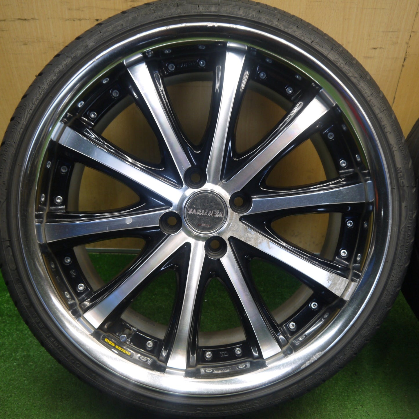 バリ溝！22年！8.5分★WORK VARIANZA V5S 205/35R18 ナンカン ウルトラ スポーツ NS-2 ケンダ ラジアル カイザー 18インチ ワーク ヴァリアンツァ PCD100/4H★6060301Hノ