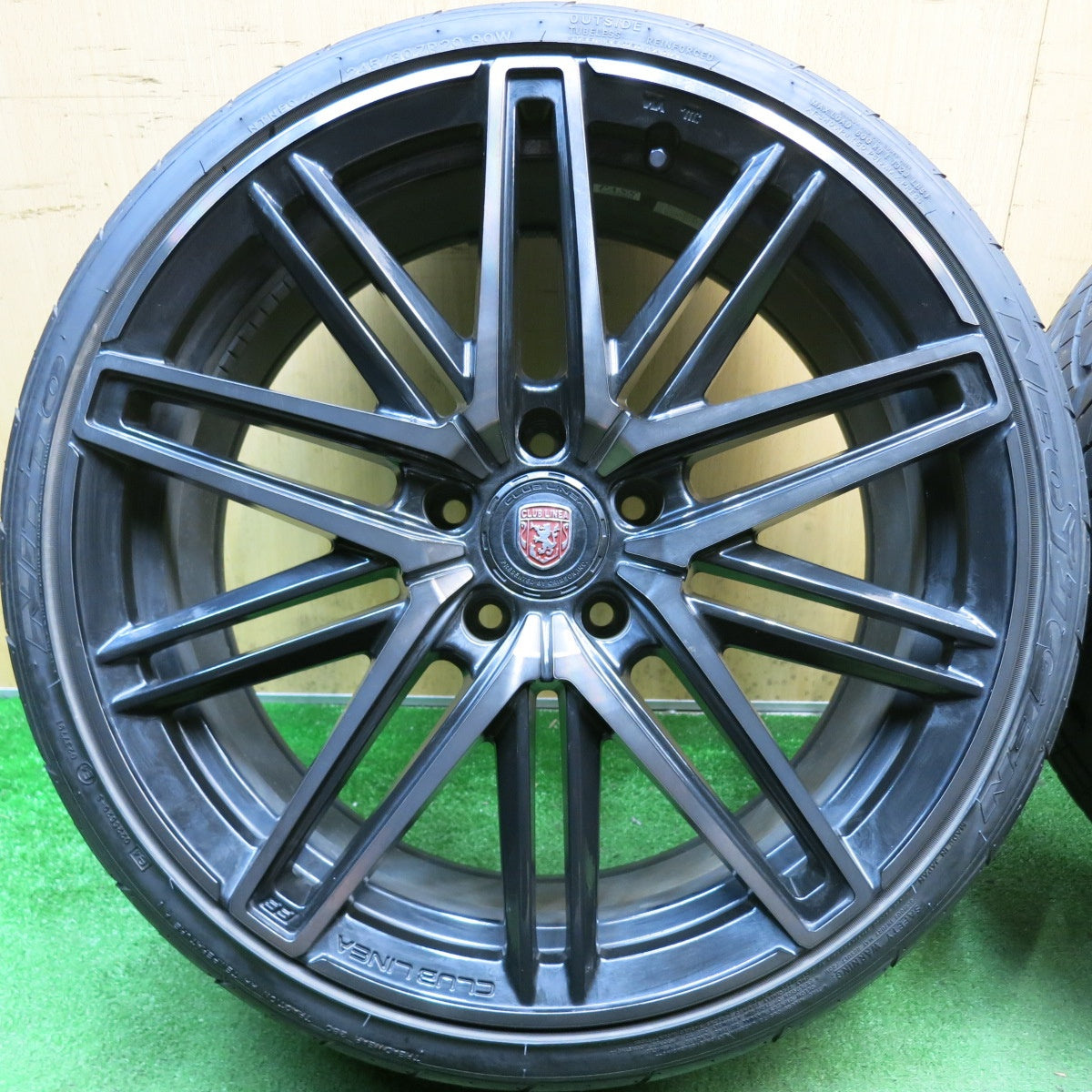 バリ溝！22年！9.5分◎BMW 等 CLUB LINEA CASSANO FF Crimson 245/30R20 ニットー NEO テク GEN クラブ リネア カッサーノ クリムソン 20インチ PCD120/5H◎6062802HAノ