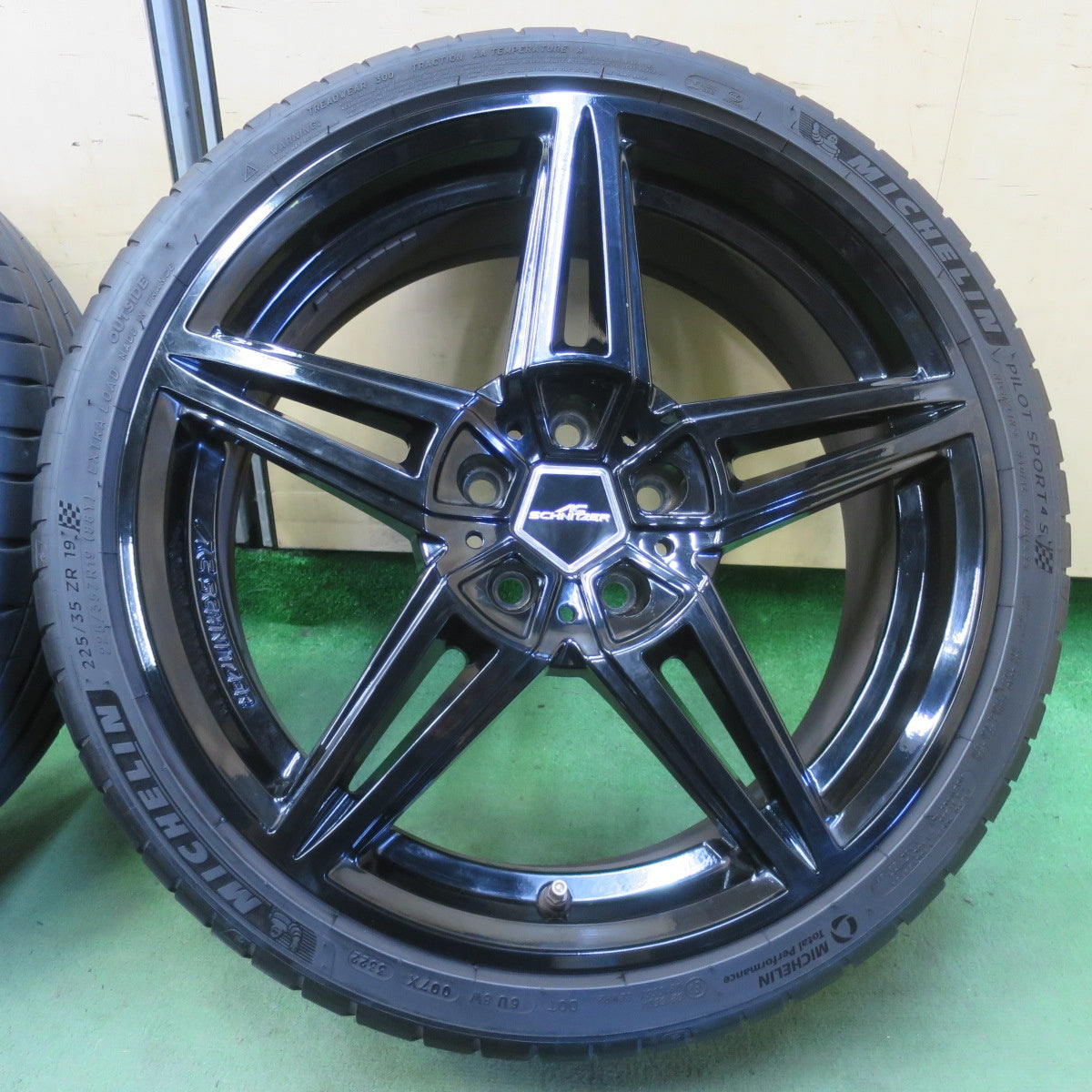 キレイ！22年★BMW MINI 等 AC SCHNITZER AC1 モノブロック 225/35R19 ミシュラン パイロットスポーツ4 S ACシュニッツァー 19インチ PCD112/5H★6051001IMノ