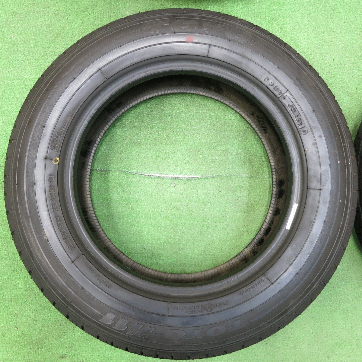 *送料無料* 新車外し！21年★155/80R14 88/86N トーヨー H11 タイヤ 14インチ サクシード プロボックス 等★4052201イノタ