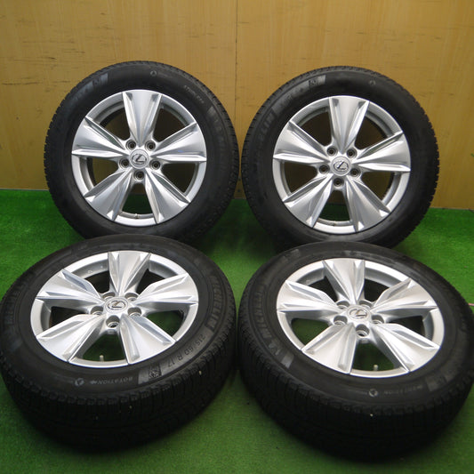 [送料無料] センサー付！キレイ★レクサス UX バージョンC 純正 215/60R17 スタッドレス ミシュラン X-ICE3+ 17インチ PCD114.3/5H★5011514Hス